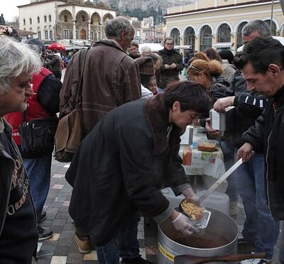 zuppa in strada